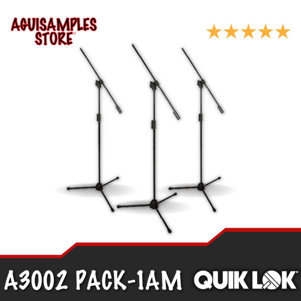 Paquete de Bases Para Micrófono QUIK LOK A3002 PACK-1AM